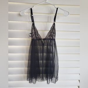 Victoria's Secret Babydoll, Black, Like new, XS
